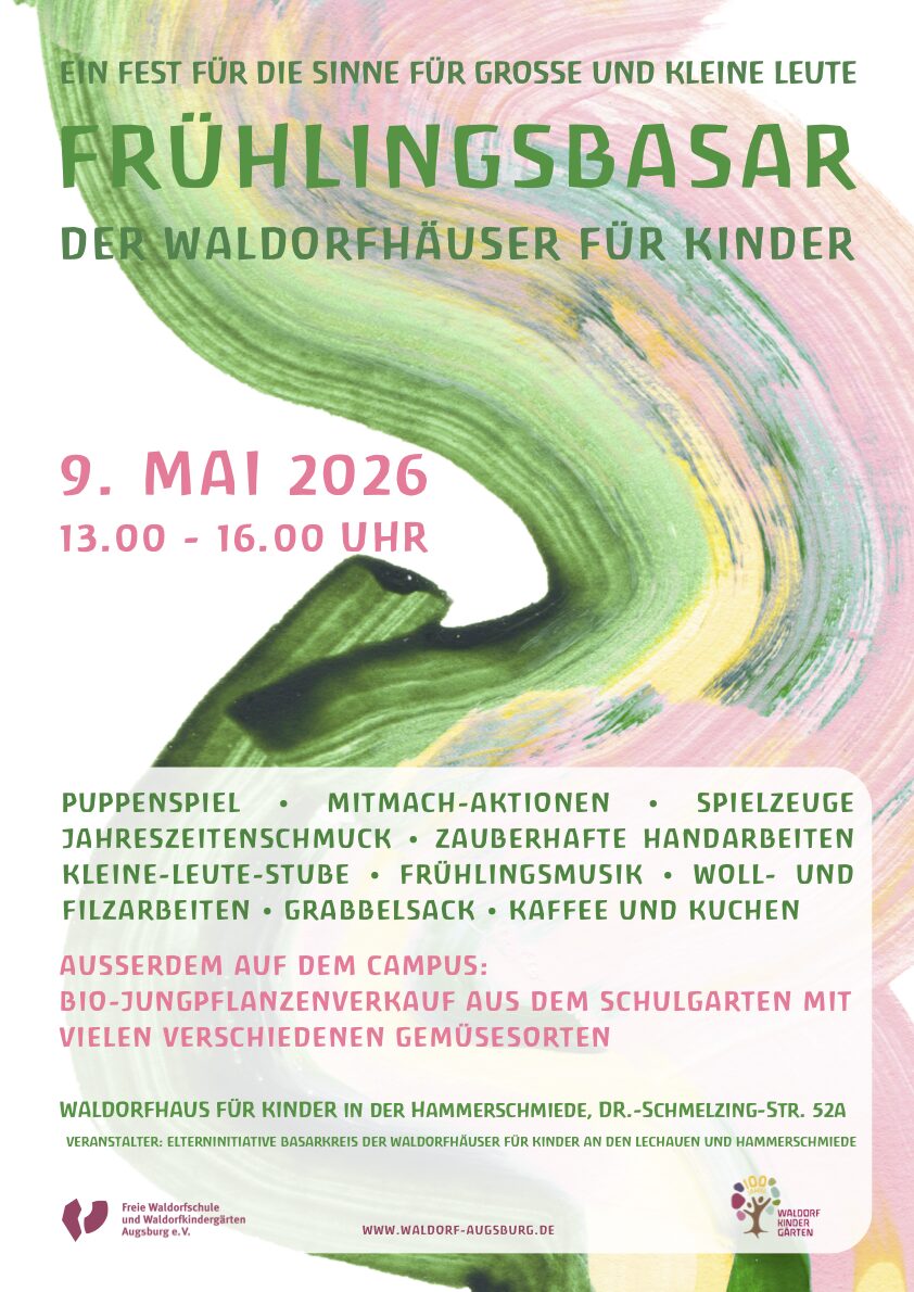 Frühlingsbasar im Waldorfhaus für Kinder in der Hammerschmiede