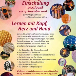 Plakat für den Infotag der Schule am 14. November 2026