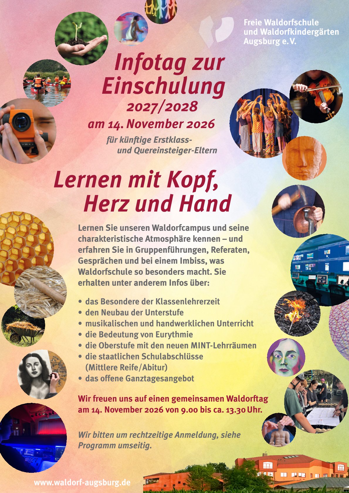Plakat für den Infotag der Schule am 14. November 2026 Plakat für den Infotag der Schule am 14. November 2026